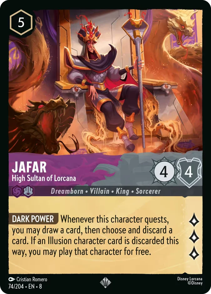 Jafar - High Sultan of Lorcana 「8-74」「EN」