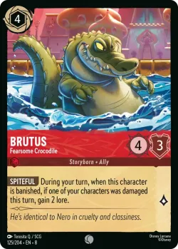 Brutus - Fearsome Crocodile #125 · Disney Lorcana