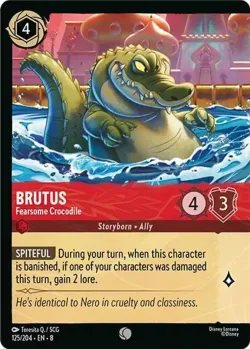 Brutus - Fearsome Crocodile #125f · Disney Lorcana