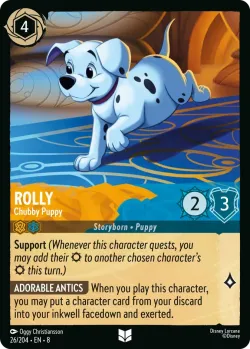 Rolly - Chubby Puppy #26 · Disney Lorcana