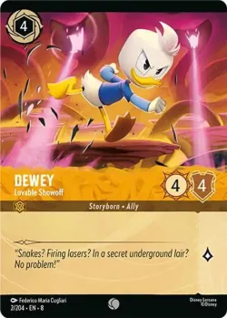 Dewey - Lovable Showoff #2f · Disney Lorcana