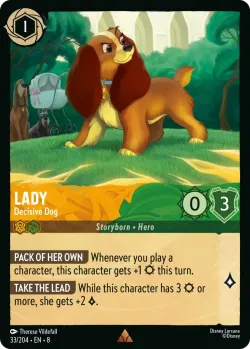 Lady - Decisive Dog #33 · Disney Lorcana