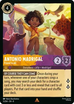 Antonio Madrigal - Friend to All #5 · Disney Lorcana