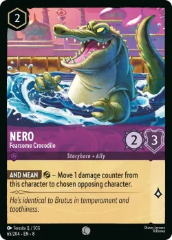 Nero - Fearsome Crocodile #65 · Disney Lorcana