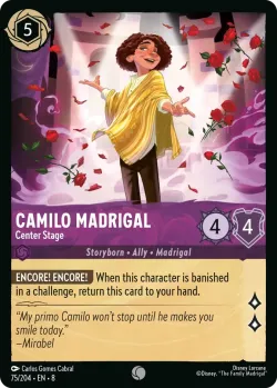Camilo Madrigal - Center Stage #75 · Disney Lorcana