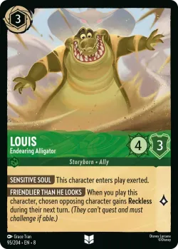 Louis - Endearing Alligator #95 · Disney Lorcana