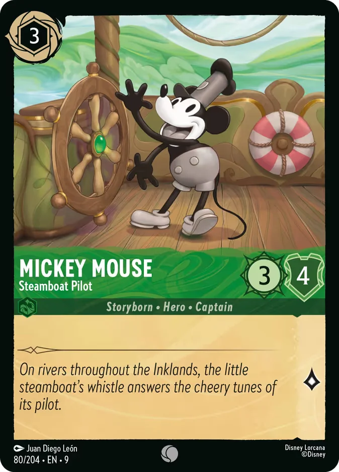 Mickey Mouse - Steamboat Pilot 「9-80」「EN」