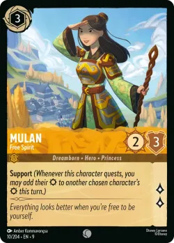 Mulan - Free Spirit #10 · Disney Lorcana