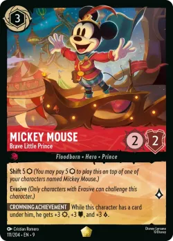Mickey Mouse - Brave Little Prince #111 · Disney Lorcana