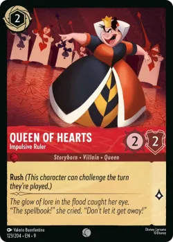 Queen of Hearts - Impulsive Ruler #123 · Disney Lorcana