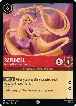 Rapunzel - Letting Down Her Hair #124 · Disney Lorcana