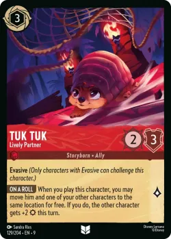 Tuk Tuk - Lively Partner #129 · Disney Lorcana