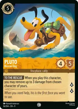Pluto - Rescue Dog #16 · Disney Lorcana