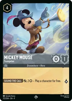Mickey Mouse - Trumpeter #172 · Disney Lorcana