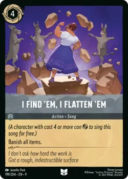 I Find 'Em, I Flatten 'Em 「9-199」「EN」