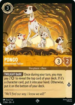 Pongo - Determined Father #2 · Disney Lorcana