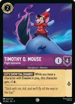 Timothy Q. Mouse - Flight Instructor #47 · Disney Lorcana