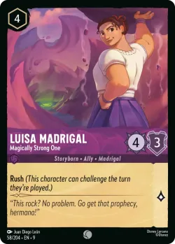 Luisa Madrigal - Magically Strong One #58 · Disney Lorcana