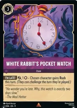 White Rabbit's Pocket Watch #66 · Disney Lorcana