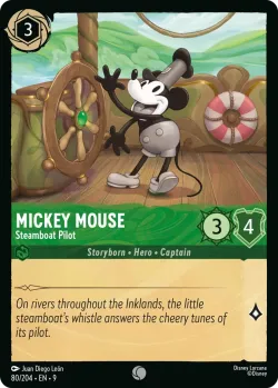 Mickey Mouse - Steamboat Pilot #80 · Disney Lorcana
