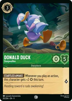 Donald Duck - Sleepwalker #83 · Disney Lorcana