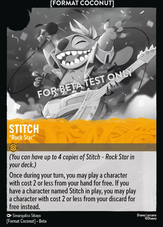 Stitch - "Rock Star" 「Coconut-3」「EN」