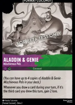 Aladdin & Genie - "Mischievous Pals" #21 · Disney Lorcana