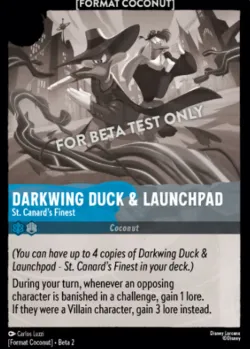 Darkwing Duck & Launchpad - "St. Canard's Finest" #24 · Disney Lorcana