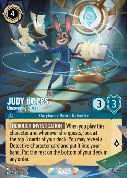 Judy Hopps - Uncovering Clues #14 · Disney Lorcana