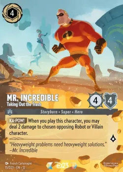Mr. Incredible - Taking Out the Trash #15 · Disney Lorcana
