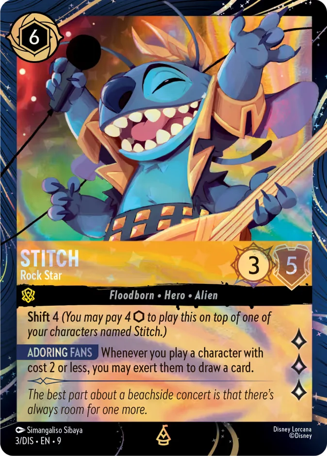 Stitch - Rock Star 「DIS-3」「EN」