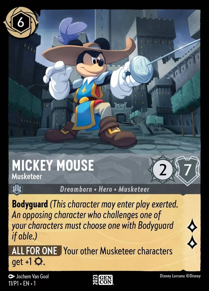 Mickey Mouse - Musketeer 「P1-11」「EN」