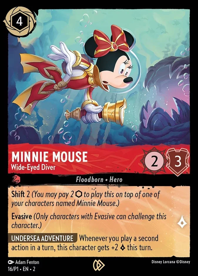 Minnie Mouse - Wide-Eyed Diver 「P1-16」「EN」