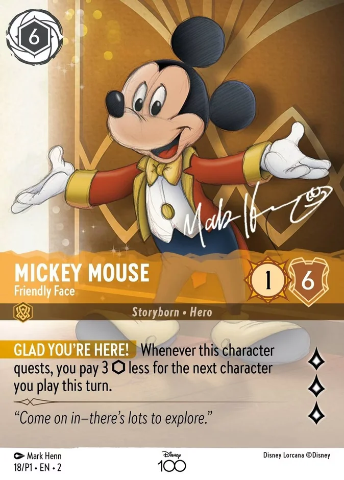 Mickey Mouse - Friendly Face 「P1-18」「EN」
