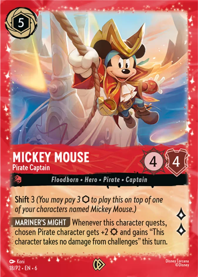 Mickey Mouse - Pirate Captain 「P2-18」「EN」