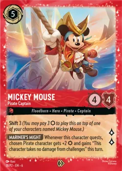 Mickey Mouse - Pirate Captain 「P2-18」「EN」
