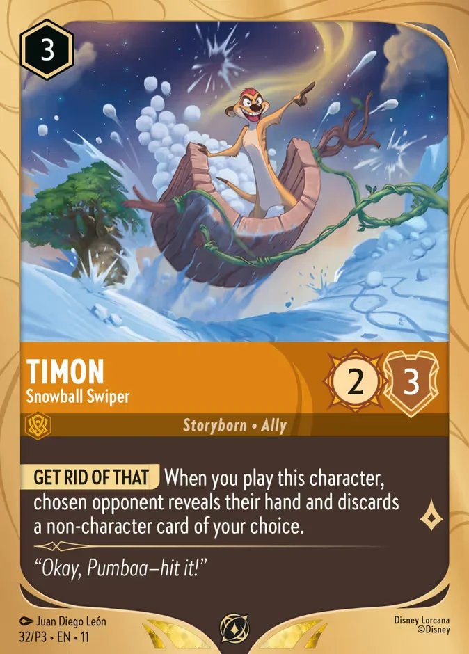 Timon - Snowball Swiper 「P3-32」「EN」