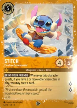 Stitch - Carefree Snowboarder 「P3-42」「EN」