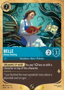 Belle - Always Reading #13 · Disney Lorcana