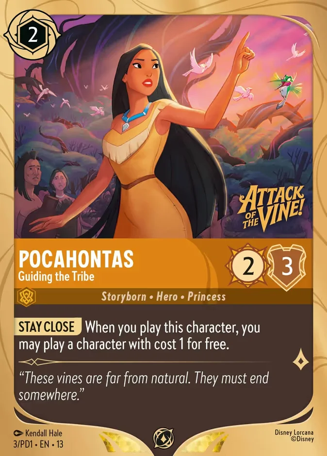Pocahontas - Guiding the Tribe 「PD1-3」「EN」