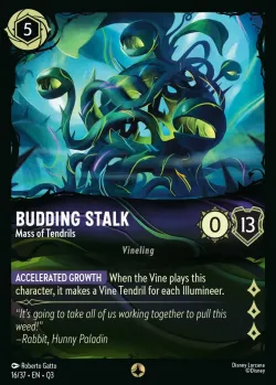 Budding Stalk - Mass of Tendrils #16 · Disney Lorcana