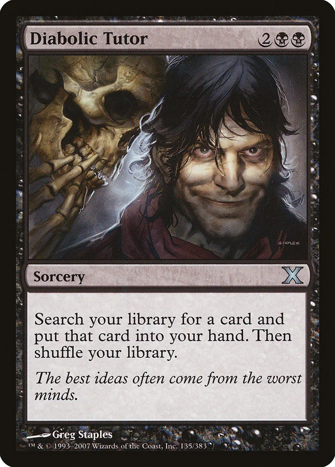 Diabolic Tutor 「10E/135」「EN」