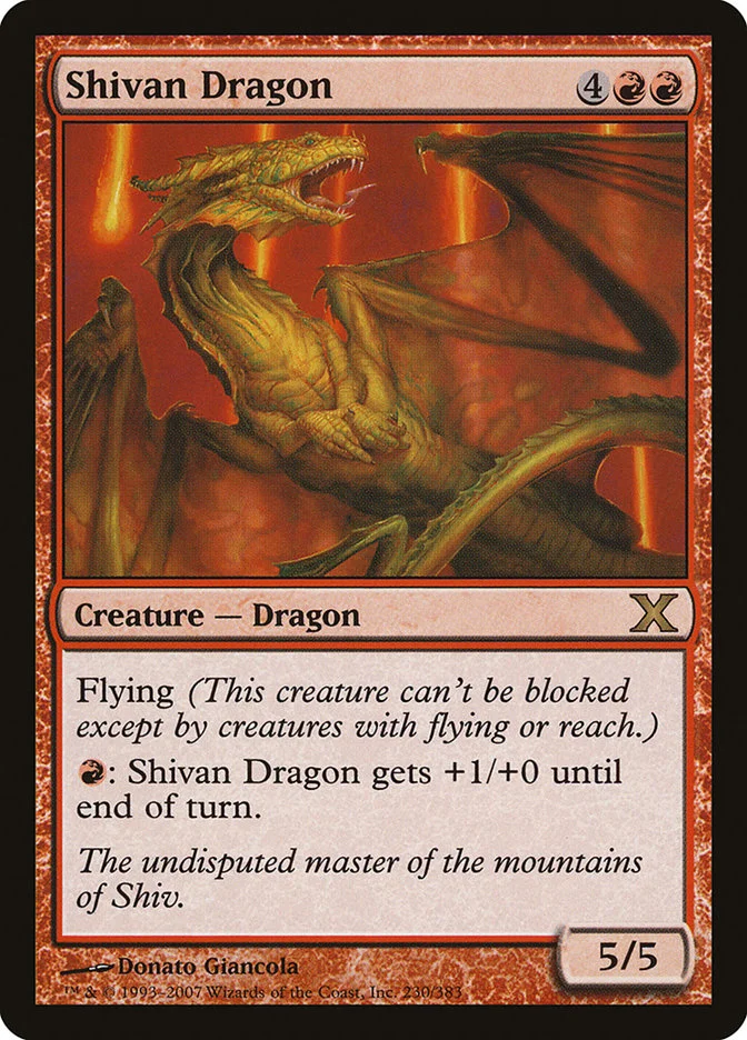 Shivan Dragon 「10E/230」「EN」