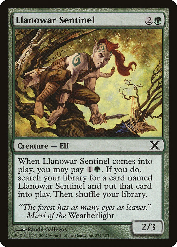 Llanowar Sentinel 「10E/275」「EN」