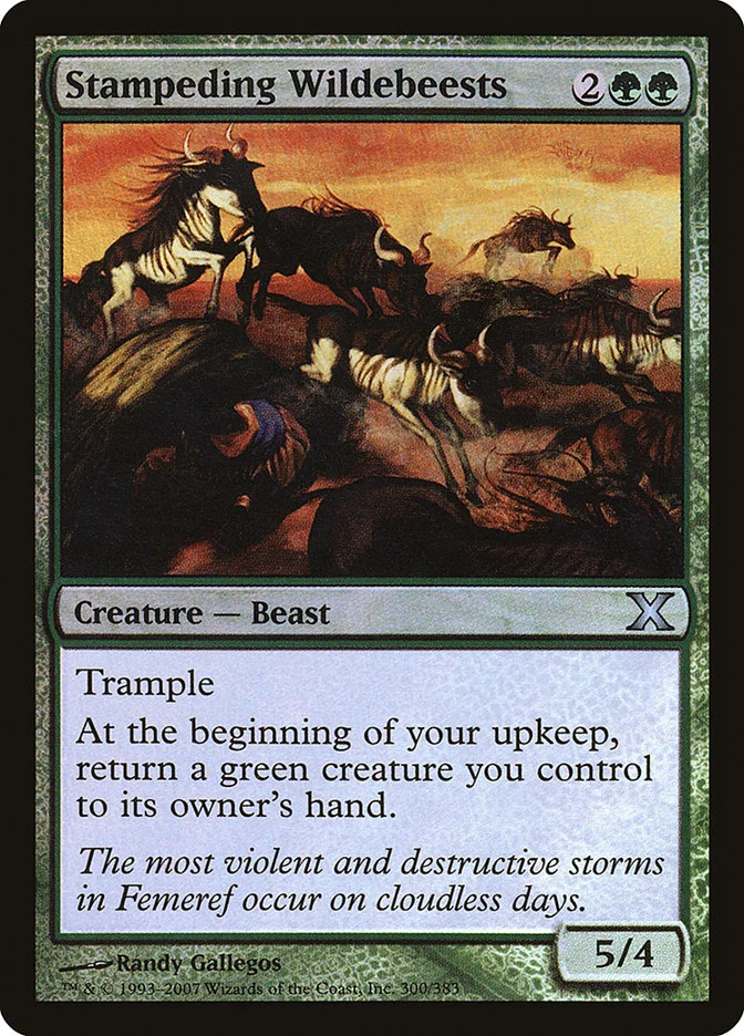 Stampeding Wildebeests 「10E/300★」「EN」