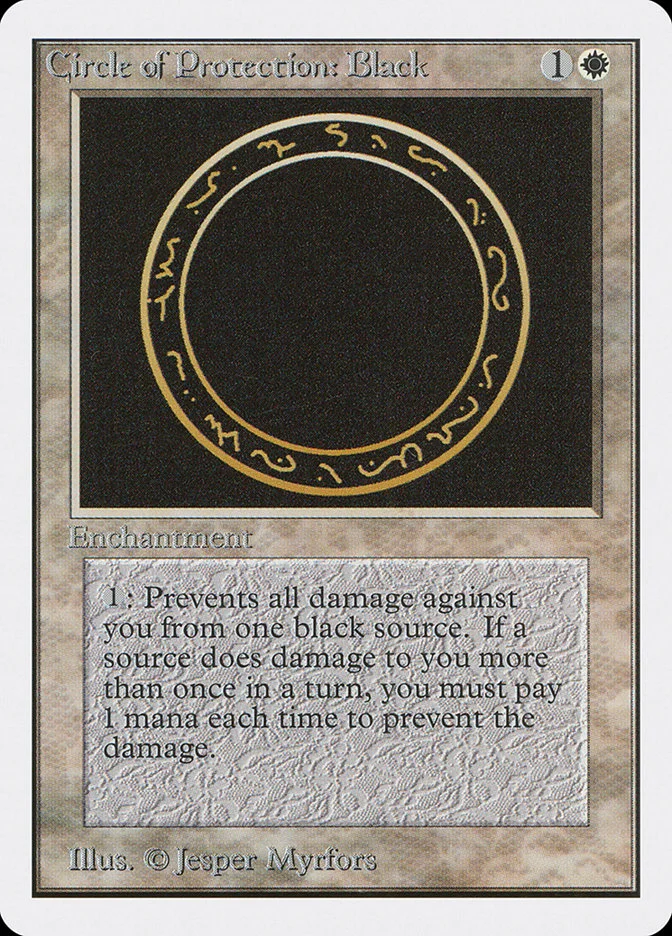 Circle of Protection: Black 「2ED/10」「EN」