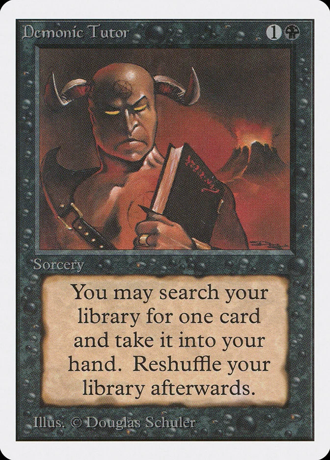 Demonic Tutor 「2ED/105」「EN」