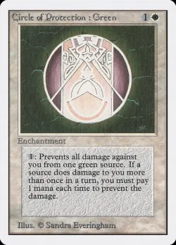 Circle of Protection: Green #12 · Magic: The Gathering