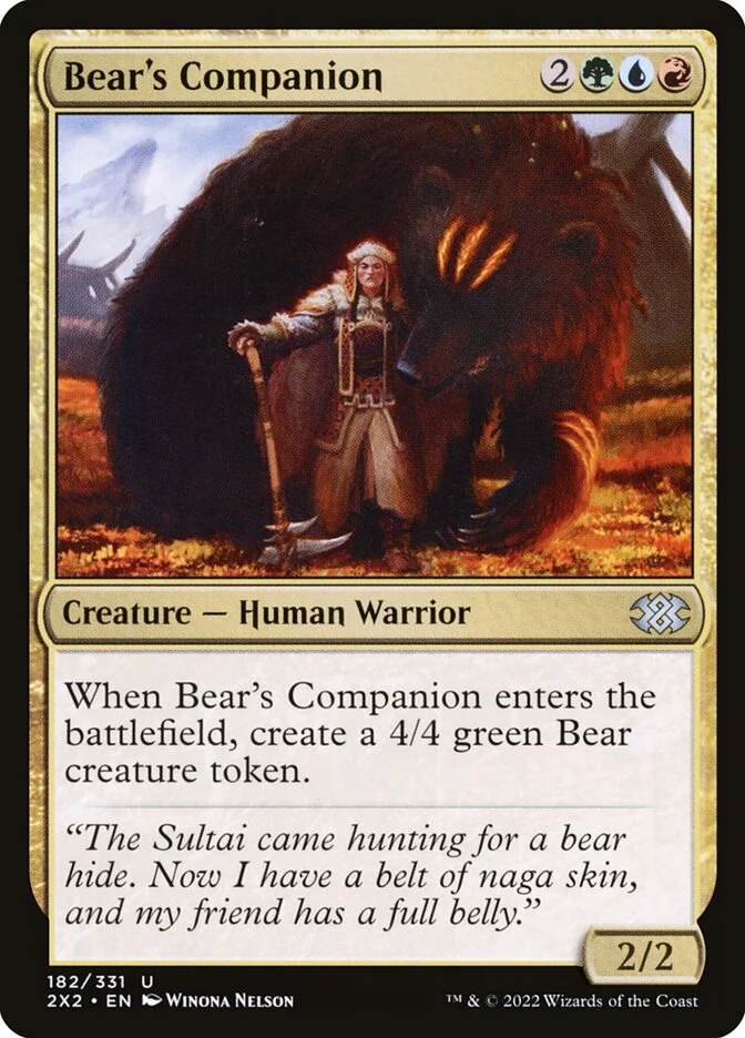 Bear's Companion 「2X2/182」「EN」