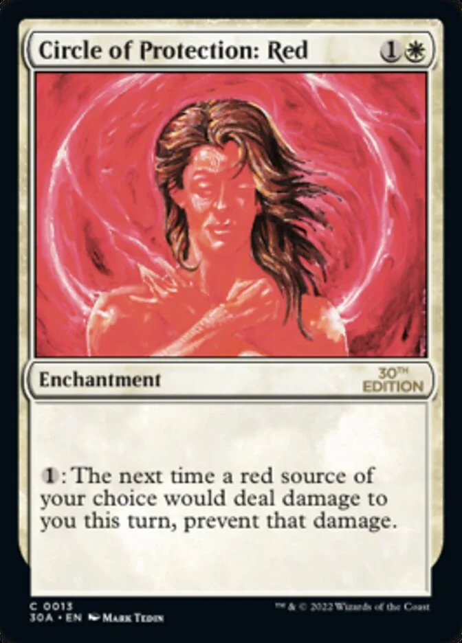 Circle of Protection: Red 「30A/13」「EN」